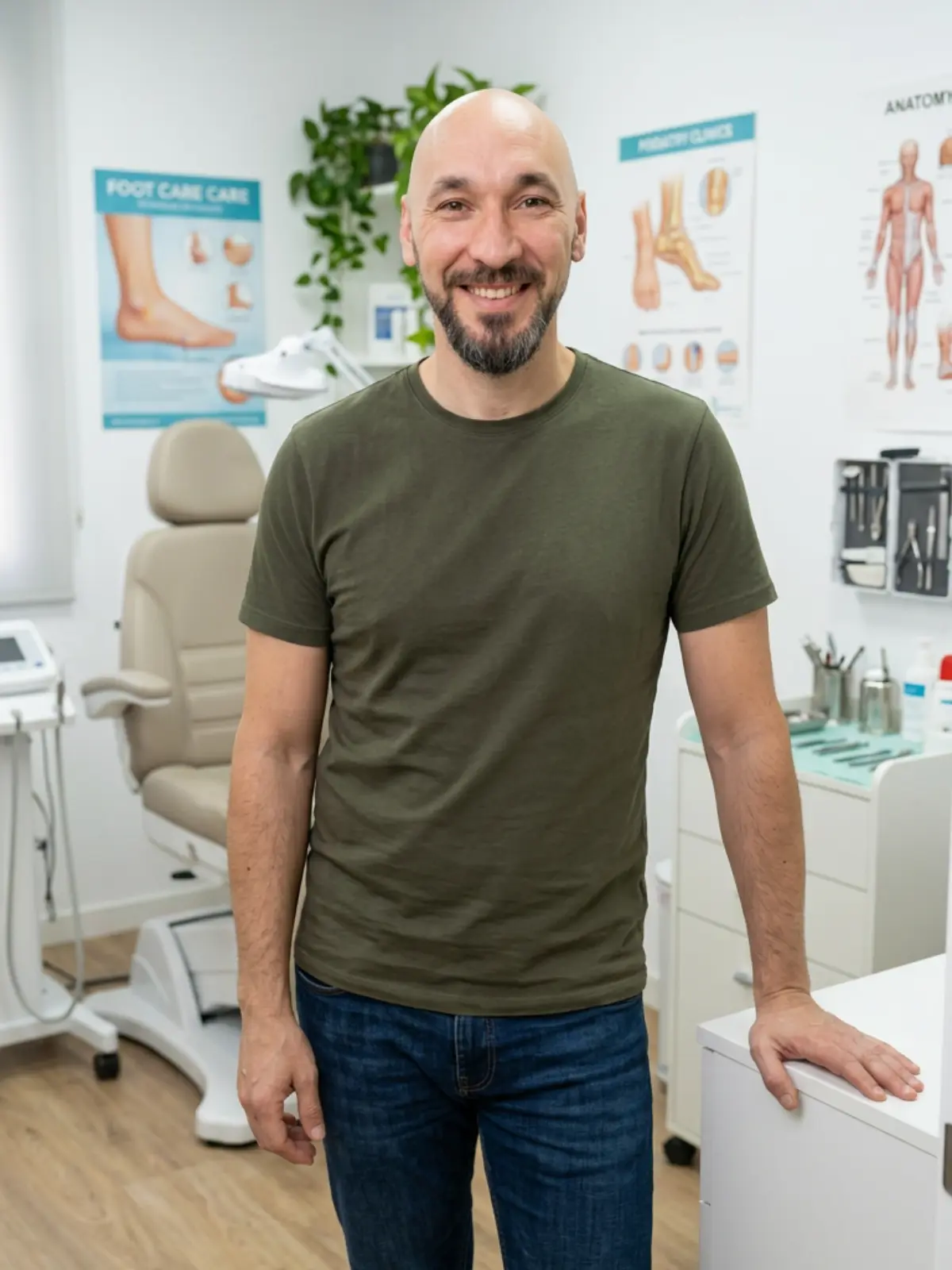 Javier Luján, consultor SEO local, revisando resultados de posicionamiento para una clínica de podología